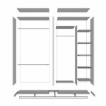 Wardrobe Interiors 2 Door BR - Image 3