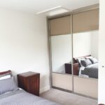 Wardrobe Door Split Panel 25 50 25 Timber & Mirror