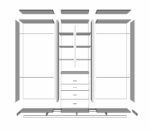 Wardrobe Interior 3 Door B 4DR - Image 3