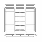 Wardrobe Interior 3 Door B - Image 2