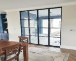Room Dividing Door, Elite Profiled, Clear Glass with Strips - Image 2
