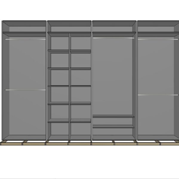 Wardrobe Interior 4 Door B