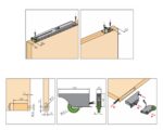Sliding Door Components, Bottom Rolling, Double Track, With Soft Close, TW05SCDT - Image 2