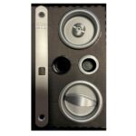 Flush Twist Handle, Satin silver