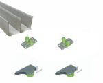 Sliding Door Components Bottom Rolling Double Track TW05DT