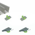 Sliding Door Components Bottom Rolling Double Track TW05DT