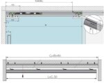 Sliding system, Glass, Ceiling Mounted, Two Part Track, TW16GCM2PT - Image 7