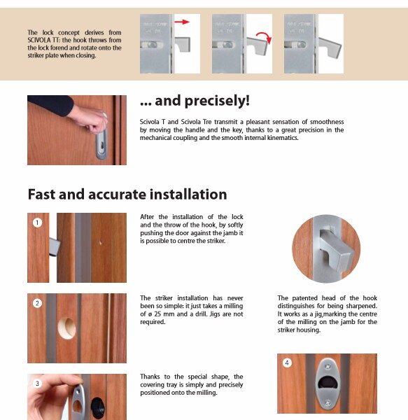 Easy-Fit Sliding Door Lock & Flush Handle